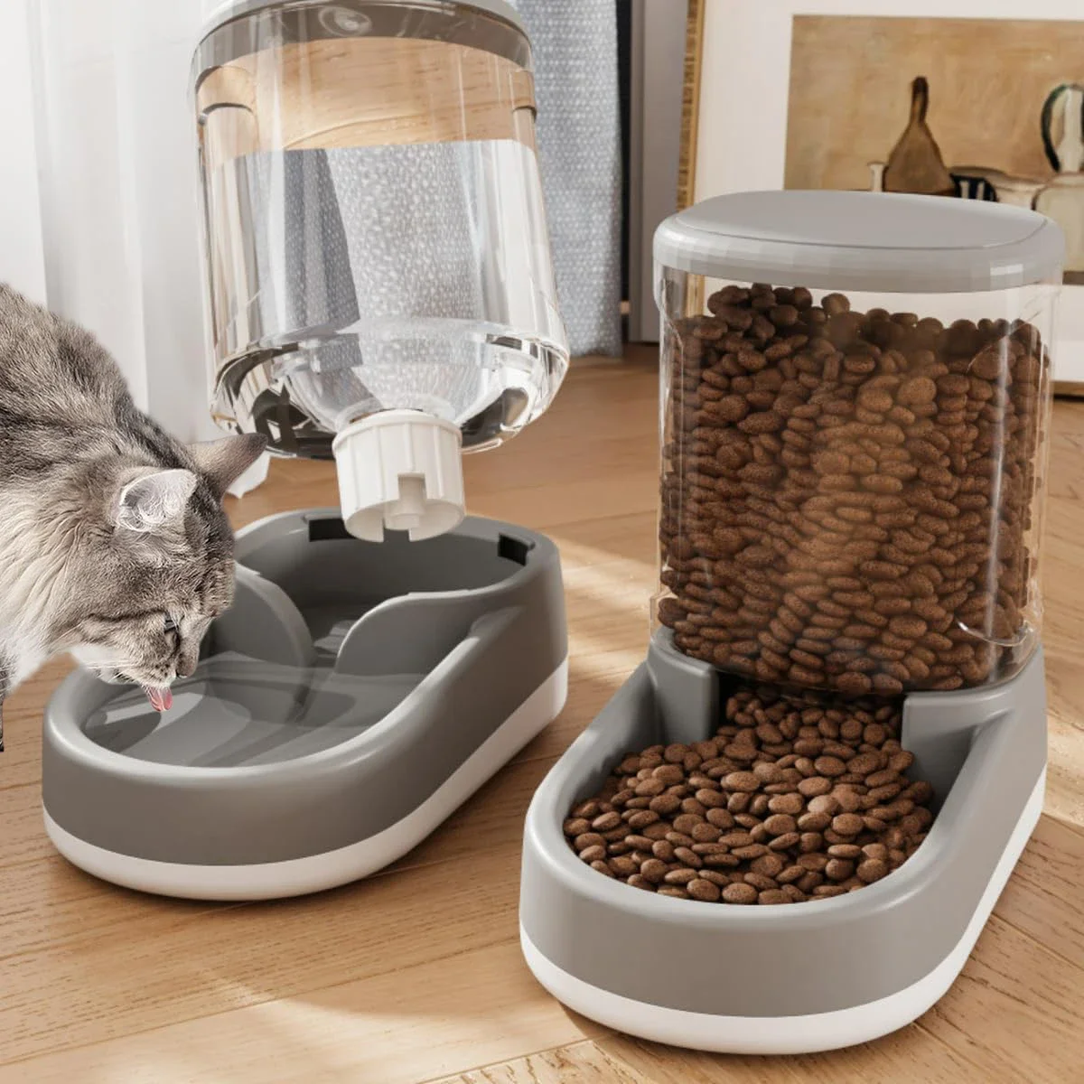 Automatische Katzen Feeder Hund Wasser Dispenser Pet Feeder Hund Wasser Fütterung Katze Trinknapf Hund Flasche Schwerkraft Futter Feeder Liefert