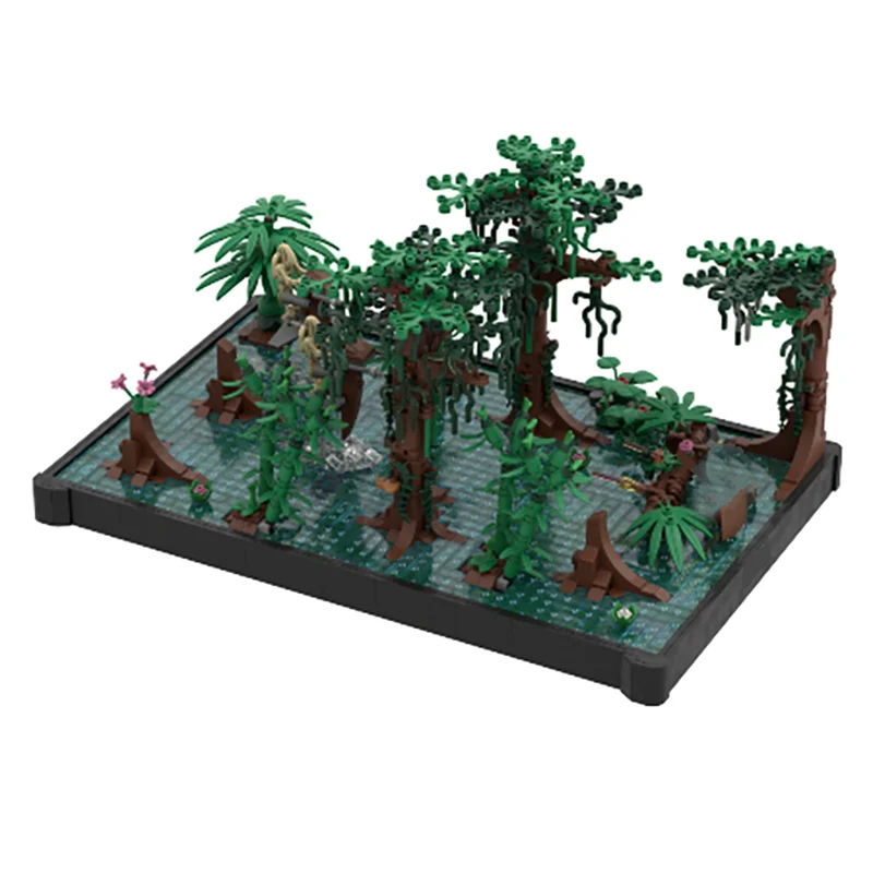 1688PCS Berühmte star Film szene MOC Modulare Naboo Sumpf Diorama modell DIY kreative ideen Kind Spielzeug Montage Puzzle geburtstag geschenk Image