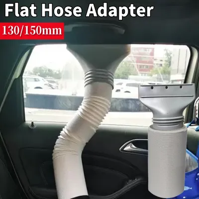 Flat Air Conditioning Exhaust Hose Adapter Air Conditioning Hose Adapter Exhaust Hose Window Adapter 13/15CM air vent pipe