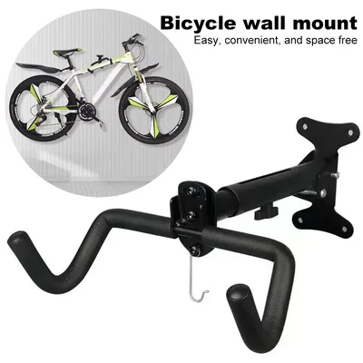Bike Rack Wall Mount Garage Home Adjustable Bicyle Rack Horizontal Bike Hook Thickened Reinforced MTB Road Bike Holder