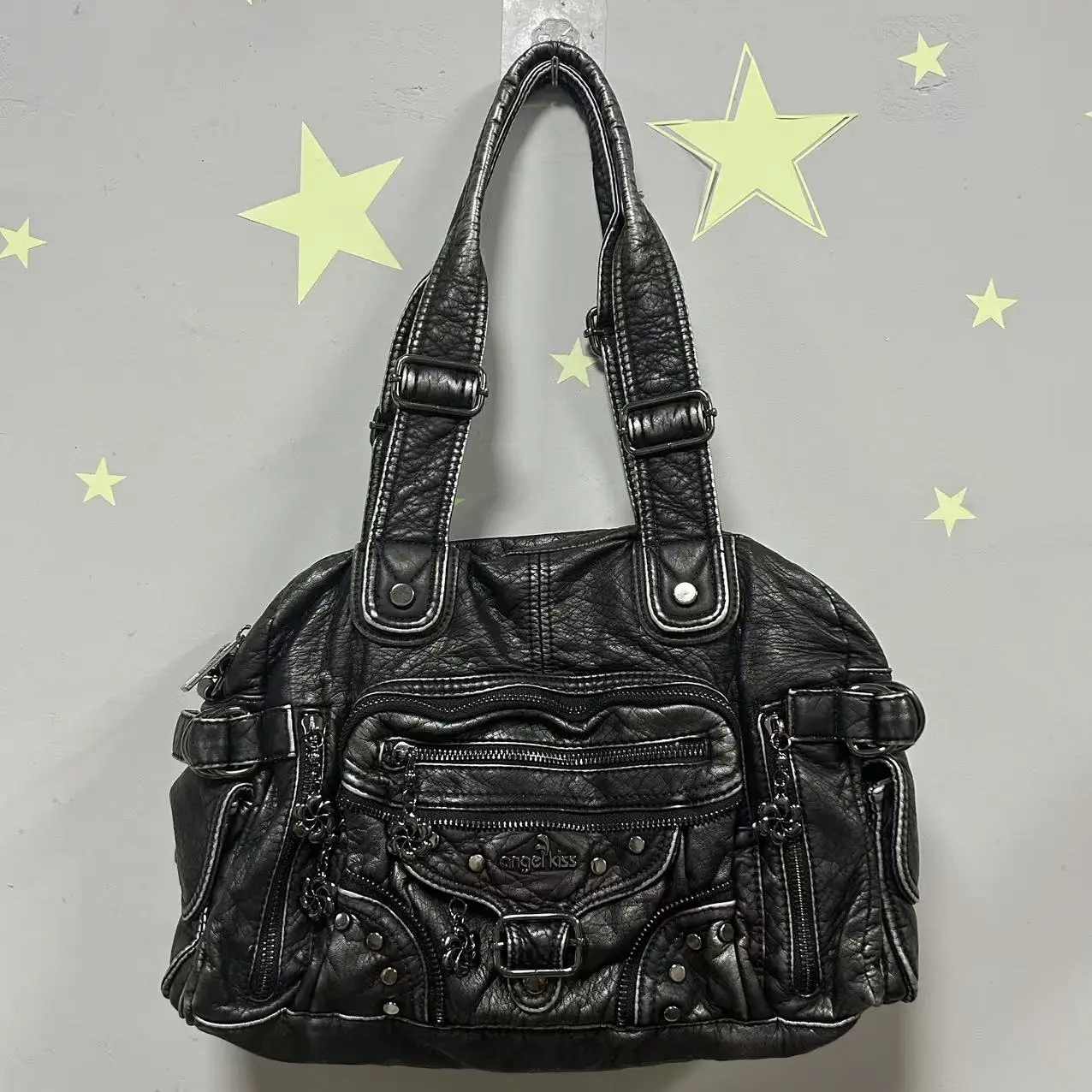 Vintage Damenhandtaschen Modische Große Schultertasche Vintage Henkeltasche Umhängetasche Dumpling-Schultertasche Hobo Große Handtasche