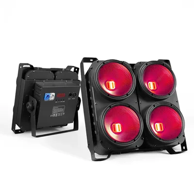 4x100W 6in1RGBWA/UV COB LED Blinder Lights 4 Eye 400w Led Audience Light DJ DMX Bühnenlichter