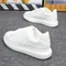 2025 New Couple White Shoes Men's Shoes Trendy Shoes Board Shoes Black Shoes White Soft soled Shoes