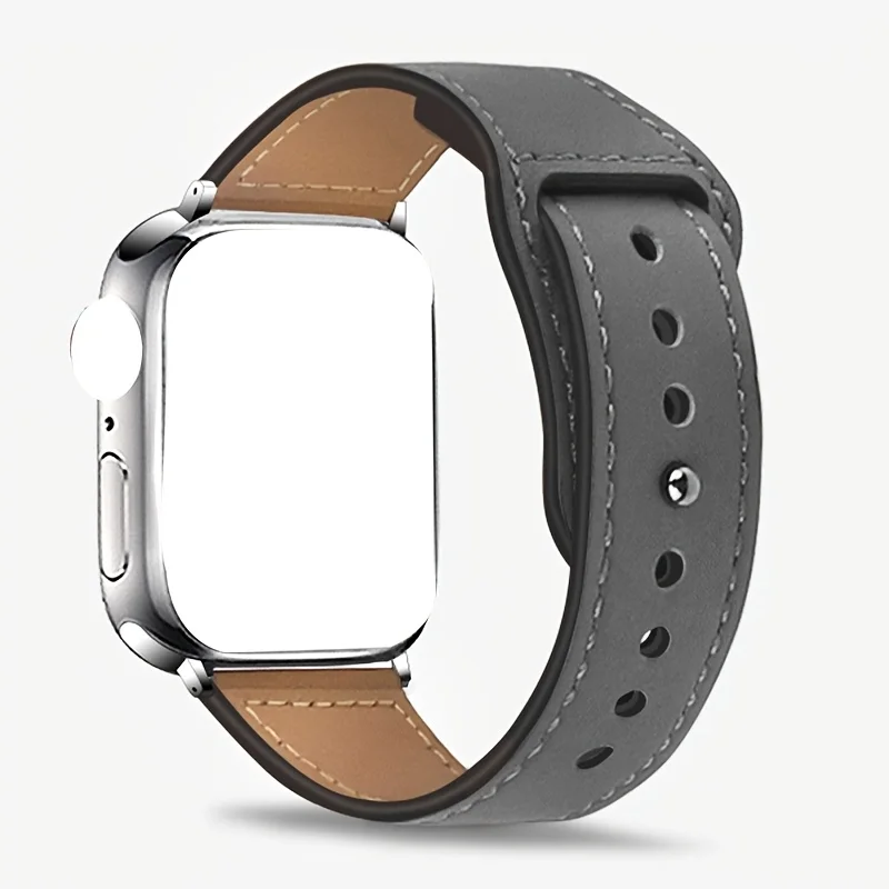 Lederarmband für Apple Watch 10 46 mm Band Ultra 2 49 mm 44 mm 40 mm 38 mm/42 mm Sportarmband iWatch Serie 9 8 7 5 6 SE 41 mm/45 mm Image