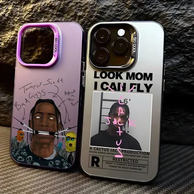 Matte Hard Case for IPhone 16 15 14 13 12 11 Pro Max XS X XR 8 7 Plus SE 2020 Cool Travis Scott Cactus Jack Shockproof PC Cover
