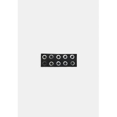 Stradivarius Headband with eyelets Black OS