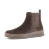 Chelseaboots GABOR "FLORENZ", Damen, Gr. 37, braun (dunkelbraun), Veloursleder, Elastischer Einsatz, unifarben, casual, Schuhe, Plateau, Schlupfboots, Ankleboots mit Wechselfußbett