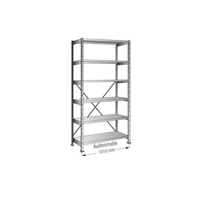 Steckregal 441103 Grund 1.000x2.280x400mm 6OH verzinkt Image