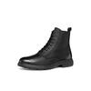 Winterboots GEOX "U MEIERN", Herren, Gr. 46, schwarz, Glattleder, klassisch, Schuhe, Stiefel mit Warmfutter, Größenschablone zum Download