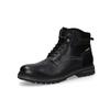 Schnürboots CAMEL ACTIVE, Herren, Gr. 44, schwarz, Leder, Basic, Schuhe, Winterboots, Stiefel mit Reißverschluss