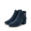 Stiefelette LASCANA, Damen, Gr. 39, blau, Obermaterial: 100% Textilmaterial. Futter: 100% Textilmaterial. Decksohle: 100% Lederimitat. Laufsohle: 100% Synthetik, casual, Schuhe, Stiefel, Boots mit bequemem Blockabsatz VEGAN