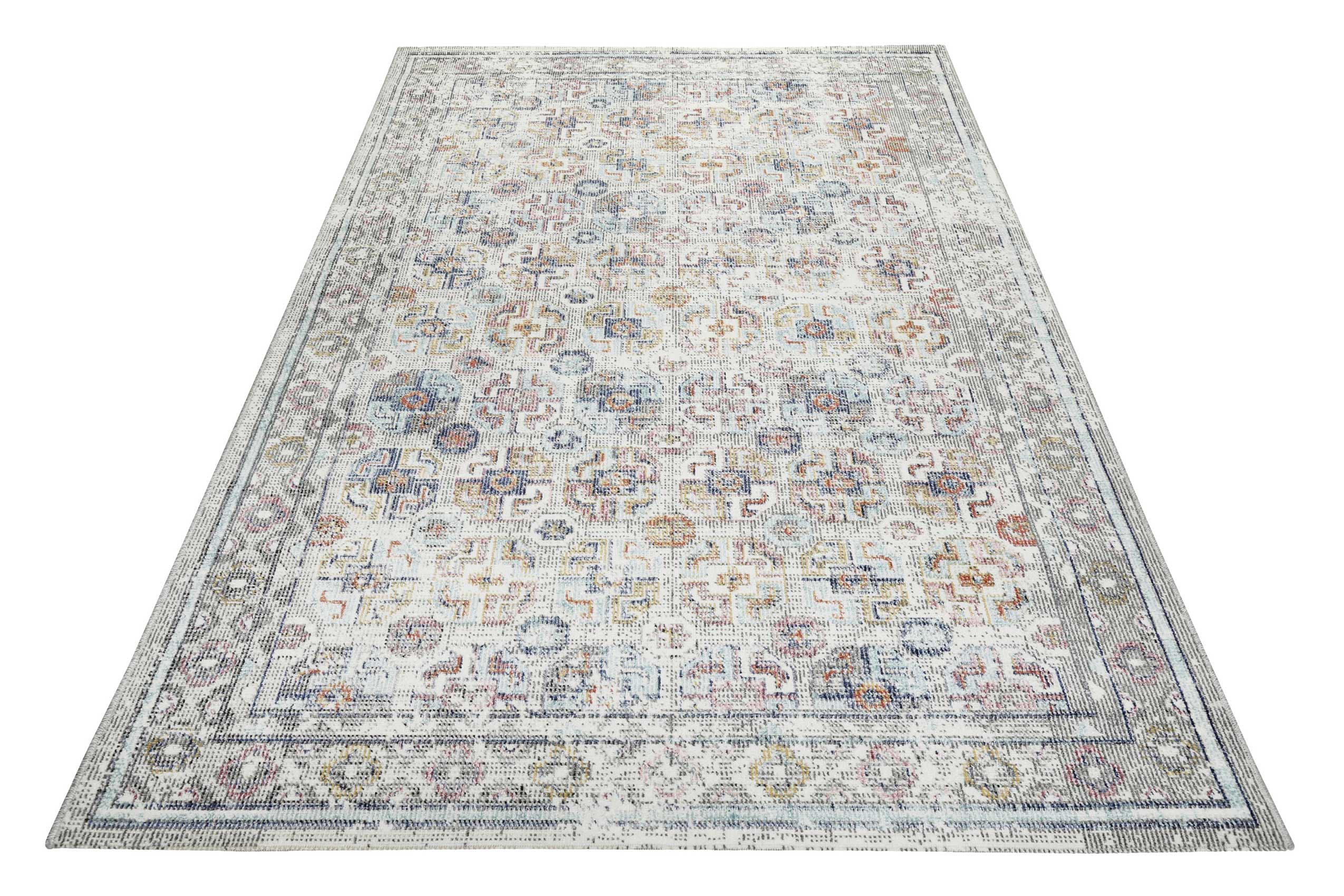 Outdoorteppich WECON HOME "Geneva", bunt, B:80cm H:4mm L:150cm, Polypropylen (PP), Teppiche, wetterfest und farbecht im Antik Design für Balkon, Küche, Wohnzimmer Image