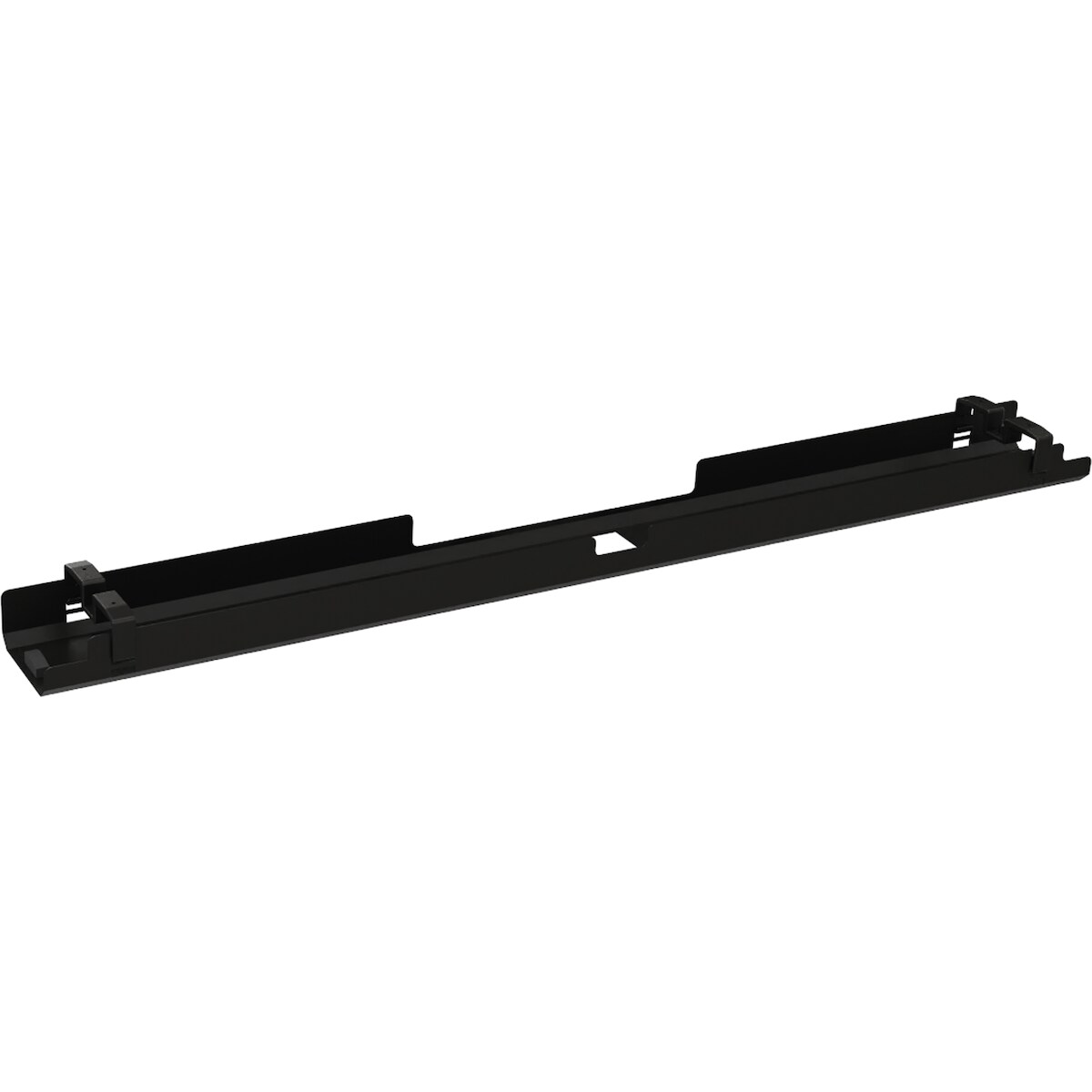 Soennecken Kabelkanal horizontal beidseitig abklappbar für Tische B2000mm schwarz