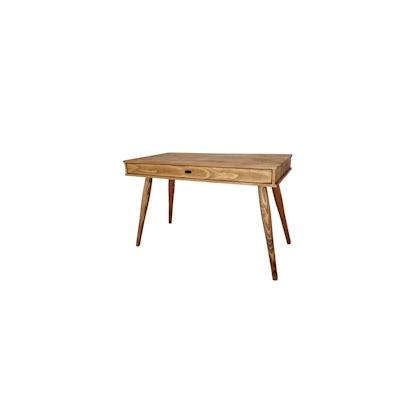 Ócrea Massivholz-Schreibtisch mit 1 Schublade und 4 sehr stabilen Beinen XXL- 120 x 60 Cm Image