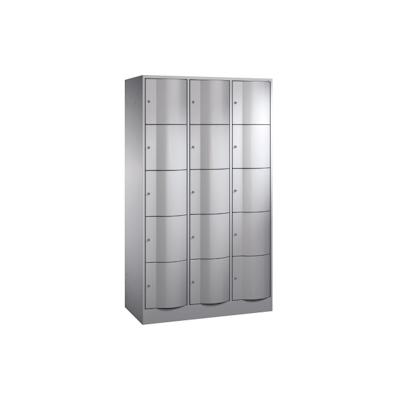 C+P Schließf.schrank 8570372S10764 15Fächer 1950x1150x540mm wsalu/wsal Image