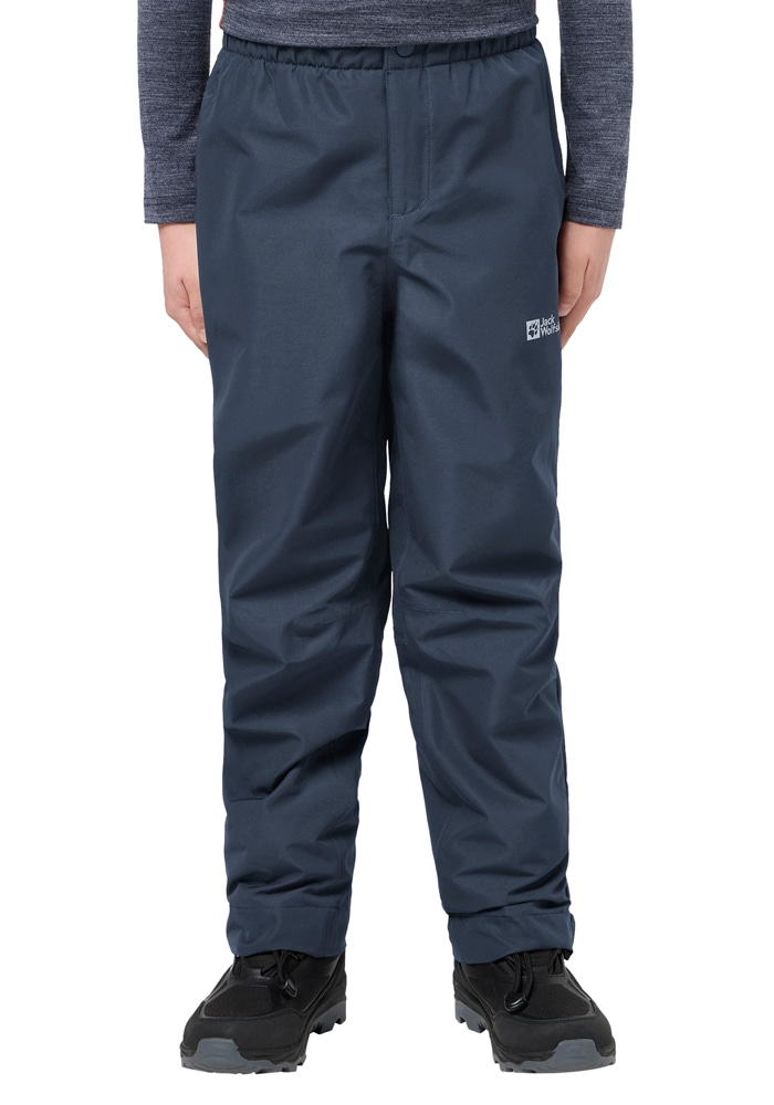 Outdoorhose JACK WOLFSKIN "SNOWY DAYS PANTS K", Kinder, Gr. 116, Normalgrößen, blau (midnightsky), Obermaterial: 100% Polyester; Futter: 100% Polyester, Hosen Image