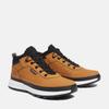 Schnürboots TIMBERLAND "FIELD TREKKERLOW WARM LINED SNEAKER", Gr. 47,5, braun (wheat nubuck), Leder, sportlich, Schuhe, Wintersneaker, Sneaker, Winterschuhe, gefüttert