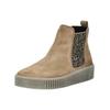 Plateaustiefelette GABOR "Gabor Stiefelette Veloursleder/Textil", Damen, Gr. 41, braun (hellbraun), Veloursleder, Textil, casual, Schuhe