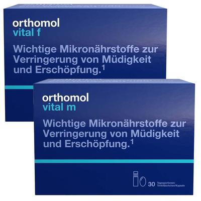 Orthomol Vital F Trinkfläschchen/Kaps.Kombipack.ORTHOMOL M Trinkfläschchen/Kaps.Komb 1 St Set Image