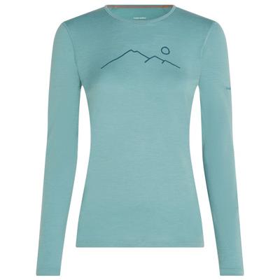 Icebreaker - Women's Merino 200 Oasis L/S Crewe Rainer Ridge - Merinounterwäsche Gr XS türkis Image