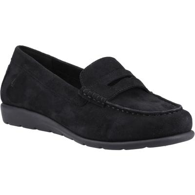 Hush Puppies Shelby Wildleder Damen Schwarz Slipper Image