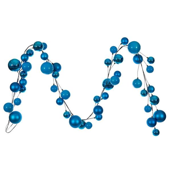 Vickerman 786765 - 10' Turquoise Mt Shn Prl Ball Garld 2-4