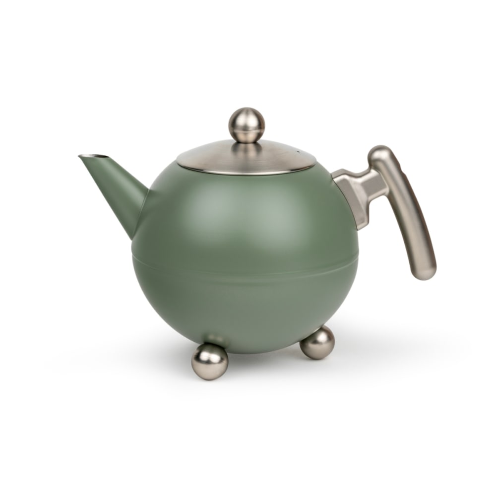 Teiera Bella Rotonda 1,2 L in acciaio inossidabile 304 verde