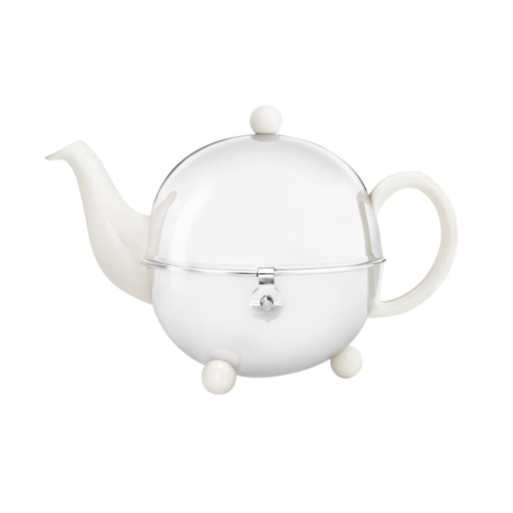 Teiera 0.9 L in acciaio inossidabile 202 bianco