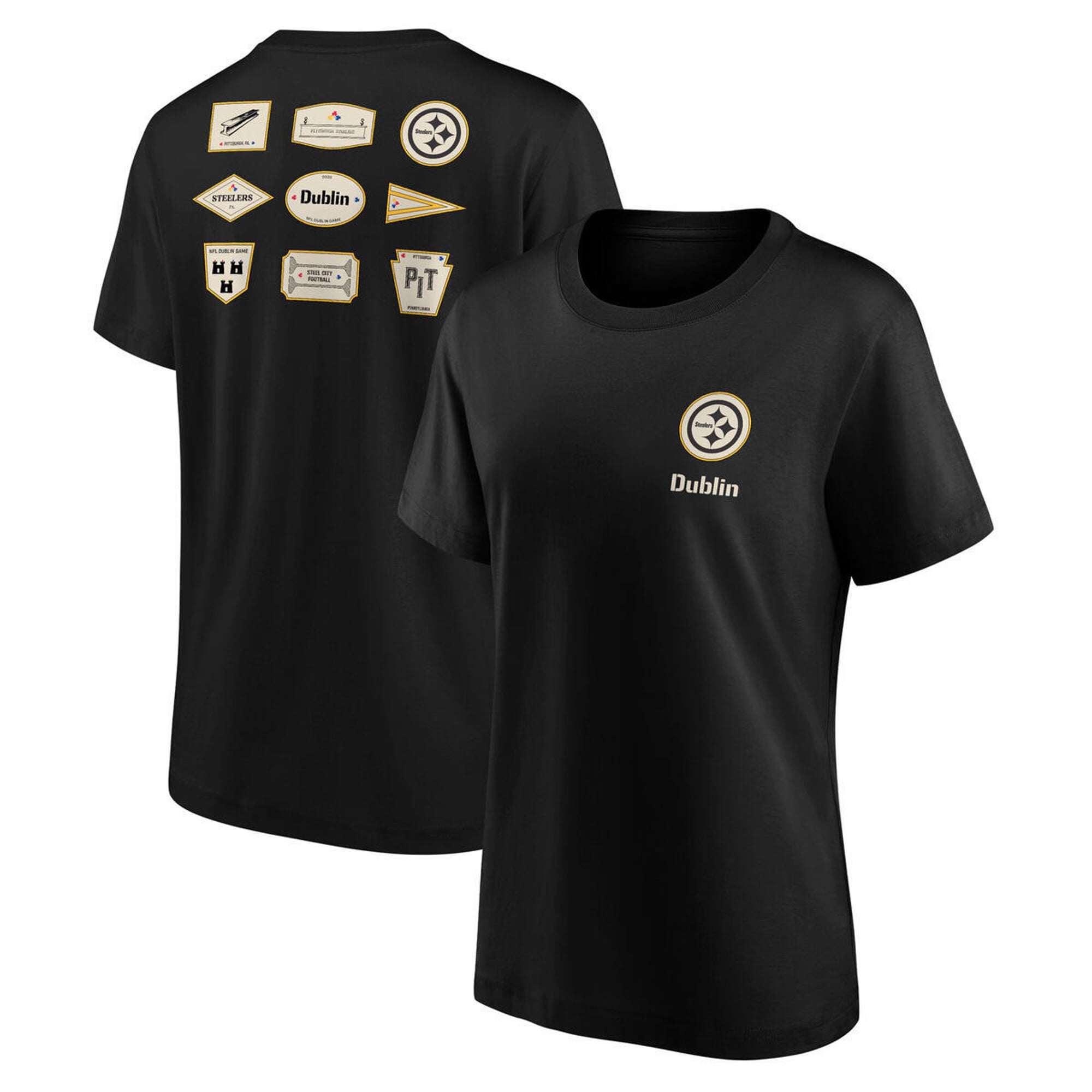 Pittsburgh Steelers Hometown to Dublin T-Shirt - Damen