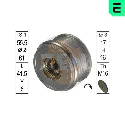 Era Generatorfreilauf [Hersteller-Nr. ZN5389] für Mitsubishi, Renault, Volvo Image