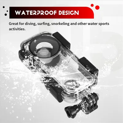Waterproof Housing Case For Insta360 ONE X2, Underwater Dive Protective Shell 40M (131Ft) Aciton Camera Accessories