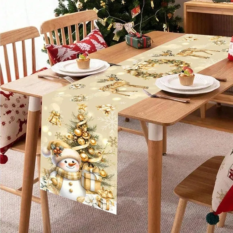 Weihnachten Thema Weihnachtsdekoration Home Esstisch Dekoration Weihnachten Party Dekoration Esstisch Dekoration Tisch Flagge