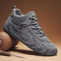 2025 nouveaux hommes chaussures respirant antidérapant chaussures de travail pour hommes mode baskets en plein air marche appartements skateboard baskets