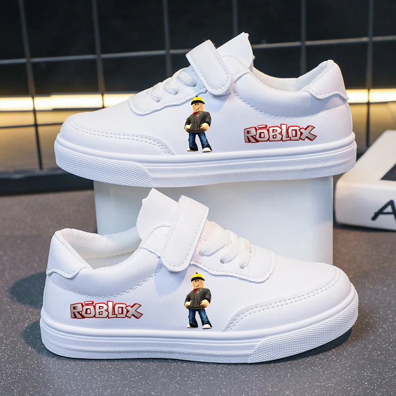 ROBLOX Sportschuhe Cartoon Anime Jungen Mädchen Turnschuhe Casual Board Schuhe Leder Weiche Sohlen Weiße Schuhe Geschenk 2025