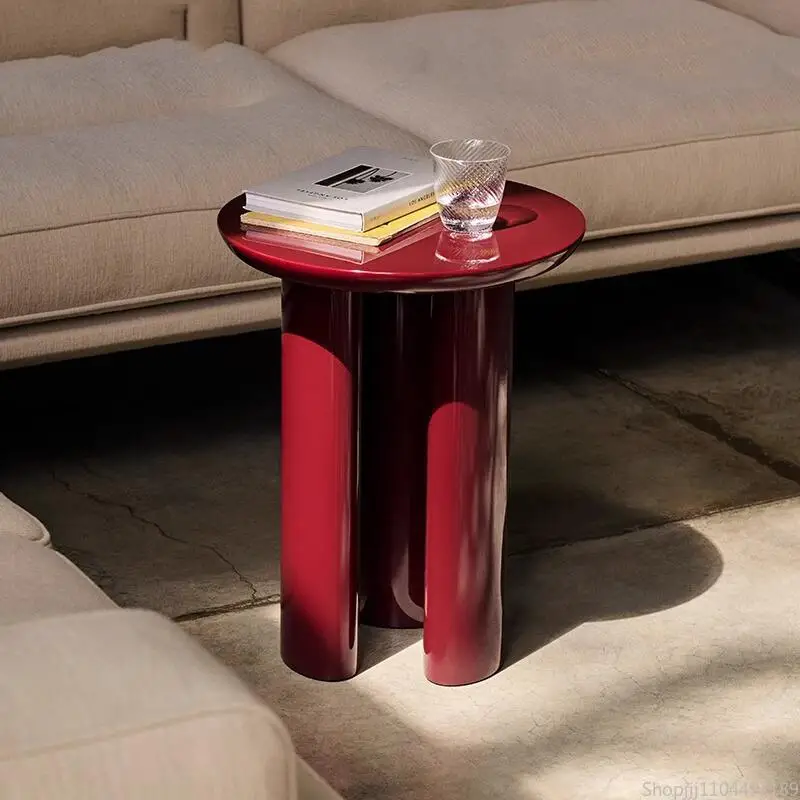 Runder Beistelltisch aus der Mitte des Jahrhunderts, moderner Beistelltisch für Wohnzimmer im kleinen Raum, Vintage-Couchtisch im Schlafzimmer mit kostenloser Montage