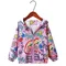 80-140cm vestiti per ragazze giacche autunnali per bambini cappotti con cappuccio cerniera abbigliamento per bambini capispalla moda per bambini abbigliamento Casual bambino
