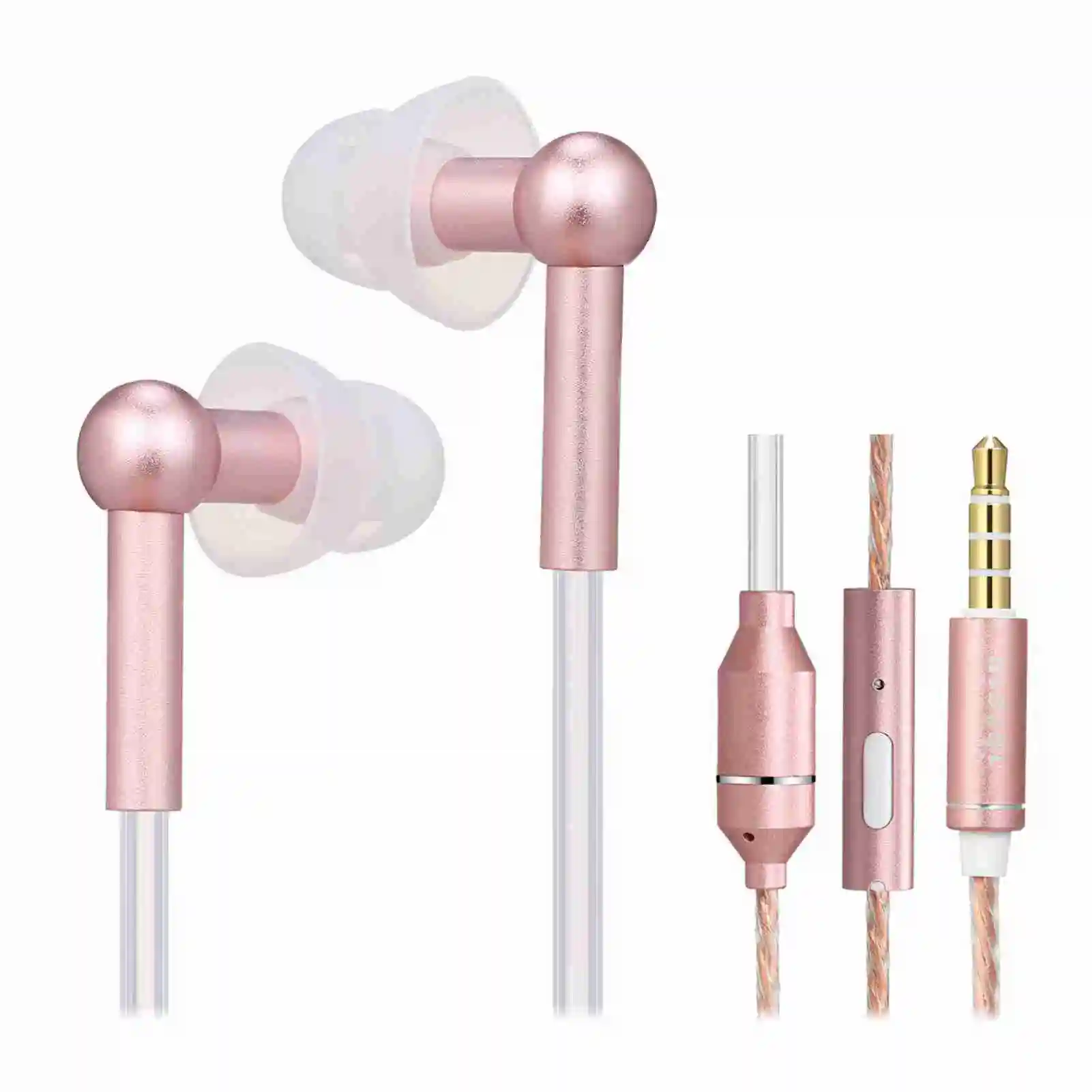 In-Ear-Kopfhörer, binaurale Kopfhörer, 3,5 mm kabelgebundenes Antiradiationsrohr-Telefon-Headset mit Mikrofon Image