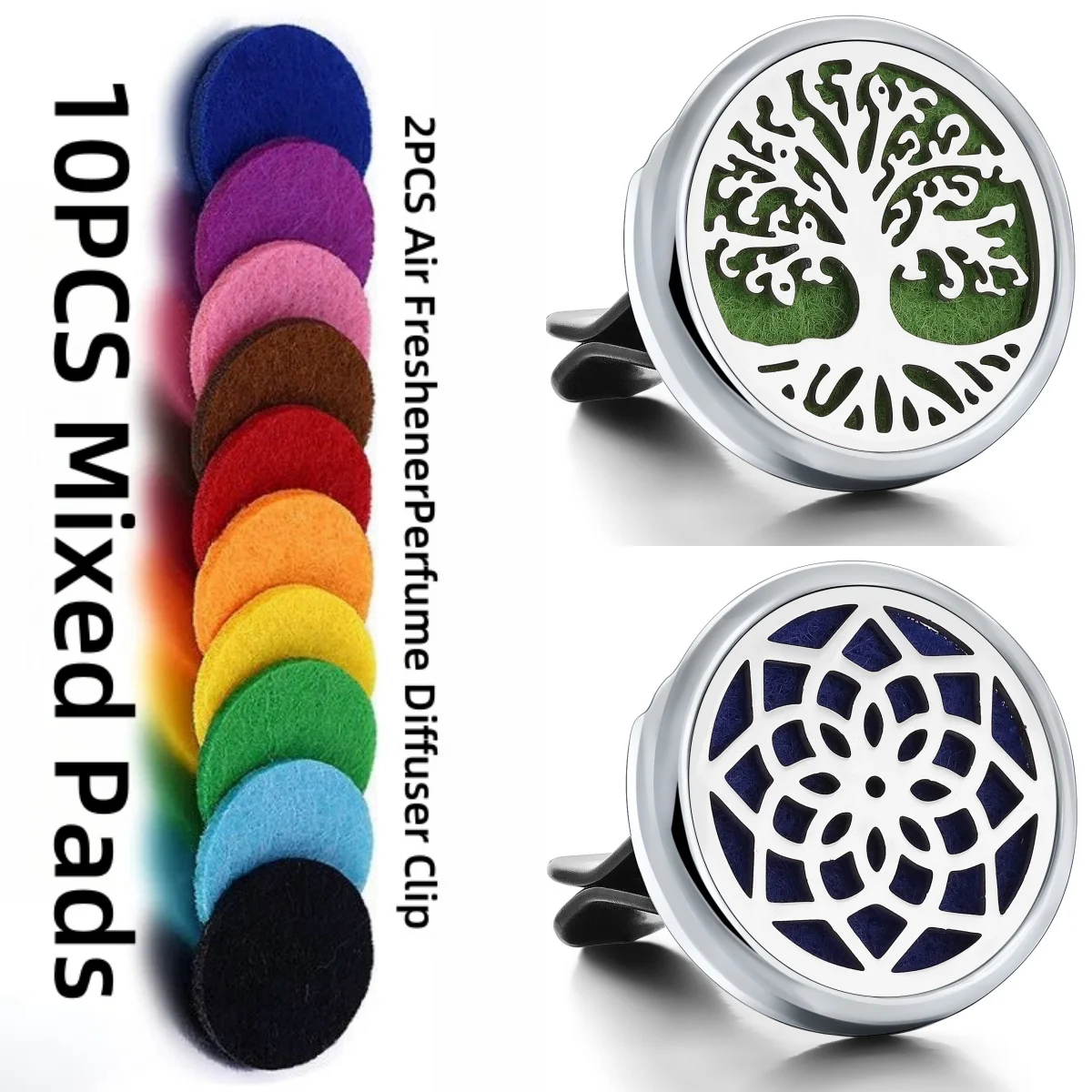 2-teiliger Auto-Aromatherapie-Clip, abnehmbarer und wiederverwendbarer Baum des Lebens, Auto-Aromatherapie-Clip, Produkt selbst hat keinen Duft Image