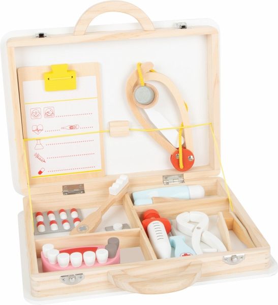small foot 11743 - Arztkoffer und Zahnarztkoffer 2 in 1, 24 Teile - Legler