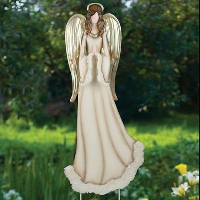 Angel Yard Stake White , White