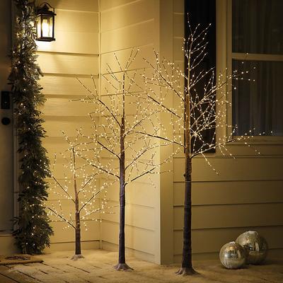 Micro LED Outdoor Snowy Tree - 6' - Ballard Designs