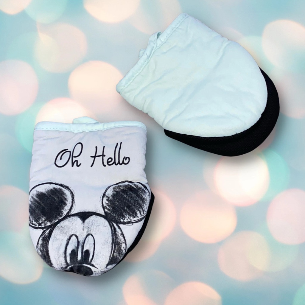Disney Kitchen | Disney Mickey Mouse Kitchen Oven Mitts | Color: Blue/Gray | Size: Os