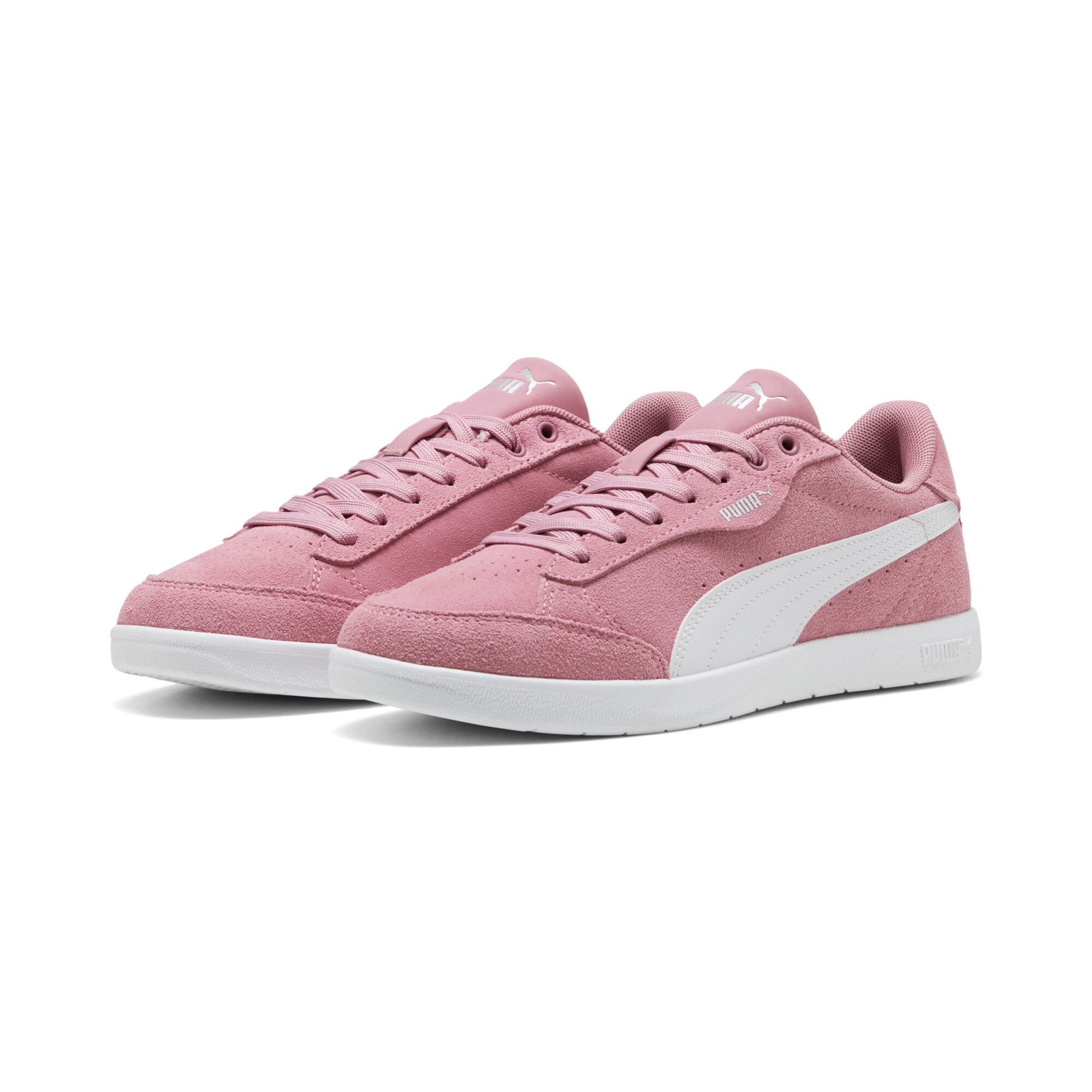 Sneaker PUMA "VIKKY STAR SD", Gr. 38, silber (poised pink, puma weiß, puma silber), Leder, colorblocking, Schuhe Image