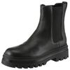 Chelseaboots CALVIN KLEIN JEANS "LUGGED CHELSEA BOOT HIGH LTH", Herren, Gr. 45, schwarz, Leder, Elastischer Einsatz, unifarben, klassisch, Schuhe, Stiefelette, Klassik-Boots, Stretcheinsätze, mit Anziehlasche