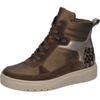 Schnürboots WALDLÄUFER "K-SANSA", Damen, Gr. 6 (39), braun, bronzefarben, leo, Veloursleder, Nubukleder, Lackleder, unifarben mit Farbeinsätzen, modisch, Schuhe, Schnürstiefelette, Komfortschuh in Extraweite K