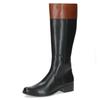 Stiefel CAPRICE, Damen, Gr. 41, Normalschaft, braun (schwarz, braun), Nappaleder, klassisch, Schuhe, Blockabsatz, Langschaft-Stiefel in Reiter-Optik