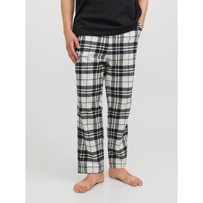 Schlafhose JACK & JONES "JACRIMON PANTS", Herren, Gr. M, N-Gr, gelb (moonbeam), Web, Obermaterial: 100% Baumwolle, kariert, modisch, relaxed fit knöchellang, Hosen Image