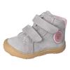 Lauflernschuh PEPINO BY RICOSTA "Gedo WMS: normal", Kinder, Gr. 26, grau, Leder, casual, Schuhe, Barfußschuh mit hochgezogener Zehenkappe, Größenschablone zum Download