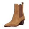 Stiefelette DOLCE VITA "Dolce Vita Stiefelette Veloursleder/Textil", Damen, Gr. 40, braun, Veloursleder, Textil, elegant, Schuhe