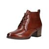 Schnürstiefelette TAMARIS "Tamaris Stiefelette Leder", Damen, Gr. 40, braun (cognac), Leder, casual, Schuhe